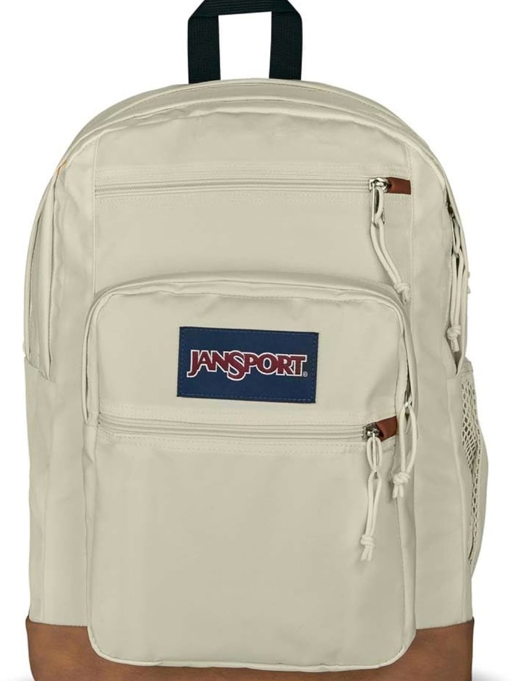 Jansport Cream Backpack with Brown Suede Base
